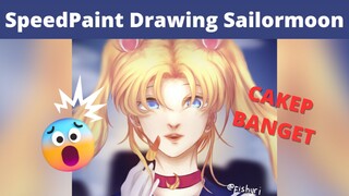 NGEGAMBAR SAILORMOON?!!! KOK CAKEPP?! KLIK VIDEO INI | SPEEDPAINT |DRAWING |FANART | SAILORMOON