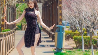 [Vertical 4K] Peach Blossom Cheongsam ~ Standing on tiptoes with my heart pounding [Moon Eun-ni]