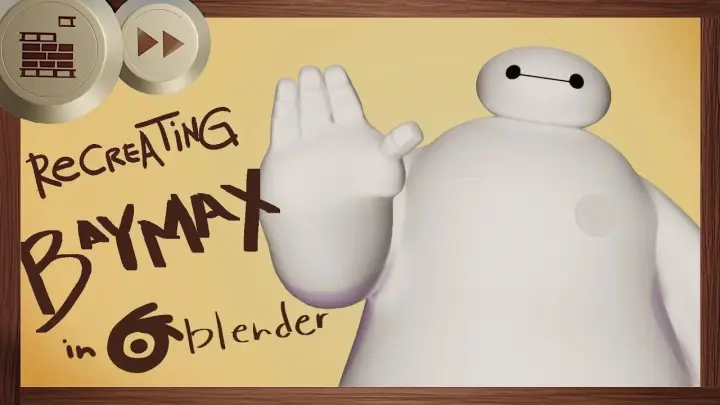 Recreating Baymax from BIG HERO 6 in Blender | THE MAKING OF