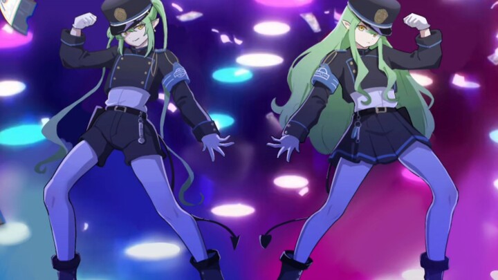 Railway Twins with Garter Stockings