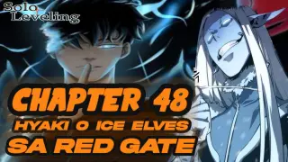 Solo Leveling Chapter 48 | Hyaki o Ice Elves sa Red Gate | Tagalog Anime Review