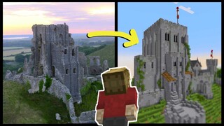Recreating a Castle in Minecraft from Real Life Ruins