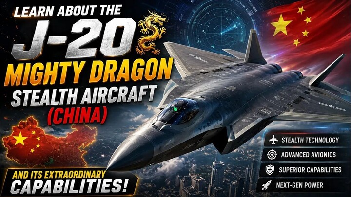 Learn about the J-20 Mighty Dragon stealth aircraft (China) and its extraordinary capabilities.