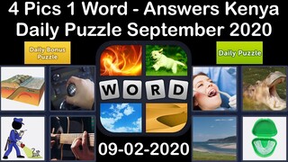 4 Pics 1 Word - Kenya - 02 September 2020 - Daily Puzzle + Daily Bonus Puzzle - Answer - Walkthrough