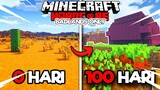 Aku berhasil bertahan hidup di 100 hari Minecraft Hardcore badlands only
