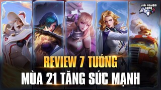[Review] 7 Tướng Tăng Sức mạnh Mùa 21 phiên bản VƯƠNG QUỐC RỒNG liên quân mobile trải nghiệm game
