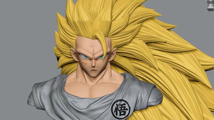 After learning modeling, I made a Dragon Ball Kakarot Super Saiyan Ajin 3