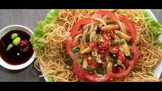 nếu bạn nào luộc mì ý ăn còn dư đừng bỏ nha.