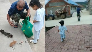 لإرضاء حفيدته، أحضر الجد قطة من مكان بعيد. ووصف مستخدمو الإنترنت خطوته التالية بالذكية!