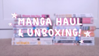 A late manga unboxing | MANGA HAUL