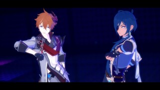 【原神MMD】【凯亚/达达利亚】世末舞厅