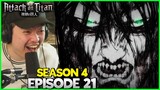 EREN'S FOUNDING TITAN || THE RUMBLING || Attack on Titan Season 4 Episode 21 Reaction