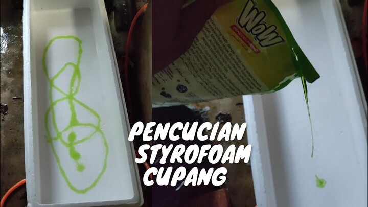 PENCUCIAN WADAH STYROFOAM- CEGAH BURAYAK MATI MASAL❌❗
