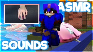 Keyboard + Mouse Sounds ASMR (Handcam) | Hypixel Bedwars