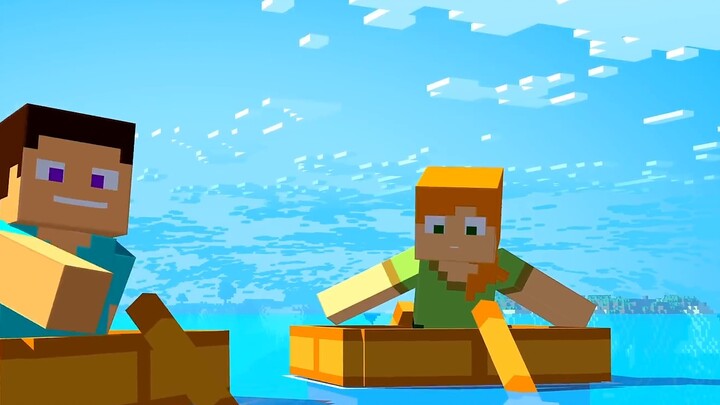 Minecraft "Sponge Sucks the Sea 243" Tác phẩm điêu khắc cát vui nhộn lồng tiếng: Bọt biển có thể hút nước biển khô