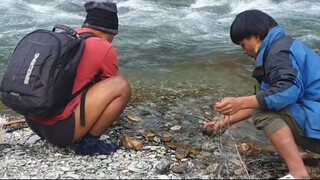 net fishing in Nepal | asala fishing | himalayan trout fishing |