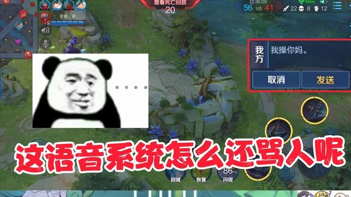 这语音系统怎么还骂人呢？说好的文明和谐呢！