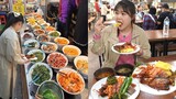 8천원에 30가지 넘는 반찬, 밥, 국이 무한리필! 경주 성동시장 한식뷔페 골목 먹방 | Korean foods Buffet MUKBANG