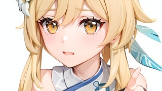Gadis siapa yang lucu sekali~❤️|Animasi AI