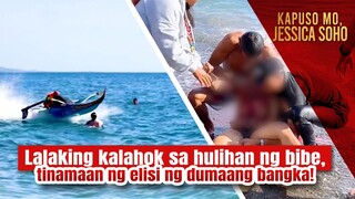 Lalaking kalahok sa hulihan ng bibe, tinamaan ng elisi ng dumaang bangka! | Kapuso Mo, Jessica Soho