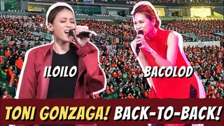 TONI GONZAGA TRENDING NA NAMAN! | BACK-TO-BACK PERFORMANCE | ILOILO & BACOLOD UNITEAM BBM-SARA RALLY