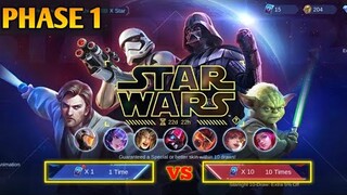 10x DRAW vs 1x DRAW 🤔 | PHASE 1 STAR WARS x MLBB