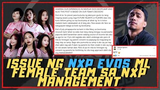 ISSUE NG NEXPLAY EVOS FEMALE TEAM SA NEXPLAY MANAGEMENT