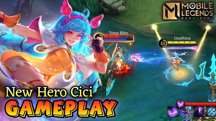 New Hero Fighter Cici Gameplay - Mobile Legends Bang Bang