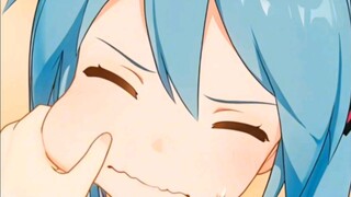 Isn't Hatsune Miku's cute face meant to be pinched?