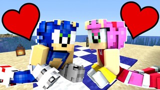 Minecraft Fun House - SONIC AND AMY'S ROMANTIC DATE! [34]