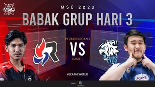 [ID] MSC Group Stage Day 3 | RSG SLATE SINGAPORE VS EVOS LEGENDS | Game 1