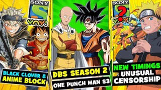 More NEW Anime In Plans On Sony Yay | Naruto NEW Timings Sony Yay | DBS Season 2 OPM Season 3 & MORE