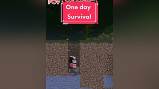 hari pertama survival minecraft survival pov foryou