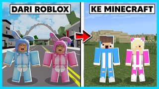 MIPAN & ZUZUZU Pindah Ke Dunia Minecraft Dari Roblox! LEWAT PORTAL AJAIB! - Roblox Roleplay