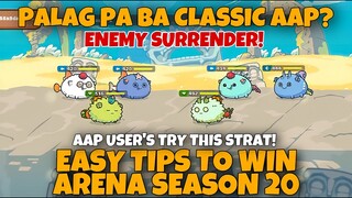 EASY TIPS TO WIN ARENA SEASON 20 | AAP AXIE ARENA STRATEGY GAMEPLAY