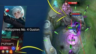 1V1 WITH TOP 4 GUSION PHILIPPINES SOBRANG BILIS NG KAMAY | MOBILE LEGENDS