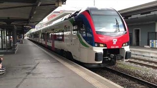 GIRUNO AWESOME ACCELERATION IN BELLINZONA! And riding the SBB flirt 3 in Ceneri Base Tunnel-Lugano
