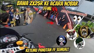 DATENG KE ACARA NOBAR FFML PAKE ZX25R😱AUTO JADI PUSAT PERHATIAN‼️