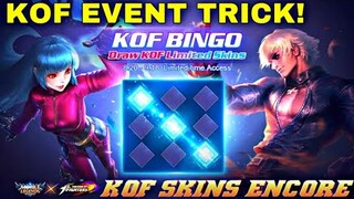 KOF EVENT TRICK! FREE ENCORE KOF MOBILE LEGENDS - NEW EVENT MOBILE LEGENDS