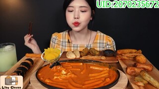 Phô mai Rosé Tteokbokki Mukbang #amthuc