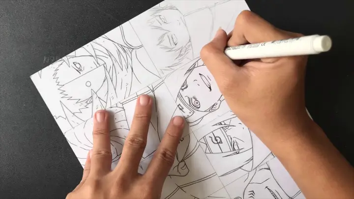 Speed drawing Fanart Akatsuki (Naruto) by Kishi Dat Nguyen