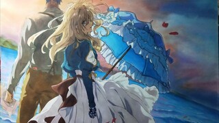 Video pertama dan terakhir tahun baru untuk Violet, poster Violet Evergarden! Meskipun saya gagal sekali, saya masih keluar