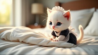 🛏️ Cute Kitten’s Bedroom Makeover – Pure Adorableness! 🐾💖 | #cat #kitten #vlog #cute