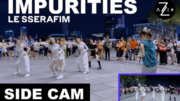 【Z轴舞团】幻视小樱花？！高质量一镜到底路演翻跳lessarafim神仙副主打impurities