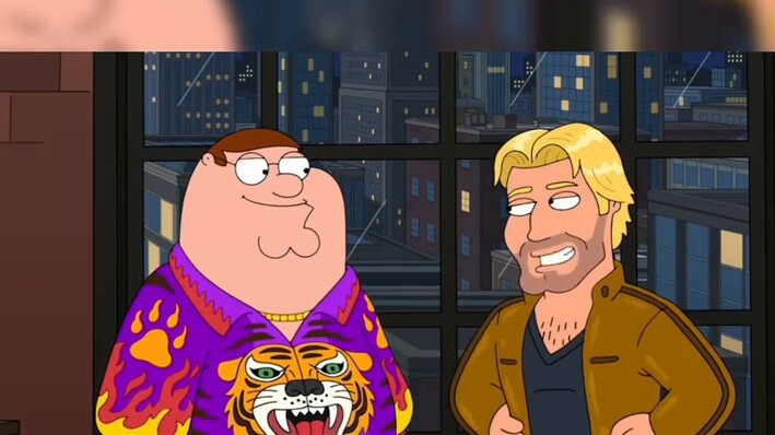 Pete becomes the wilderness sheriff and shoots Brian to death