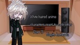 White haired anime characters react to each other • 3/5 •ทαgiτσ кσмαє∂α