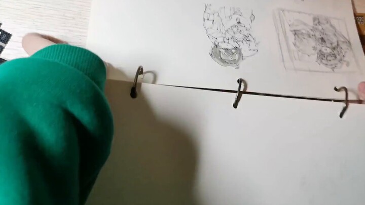 Is it a history of progress? But I finished drawing 14 notebooks