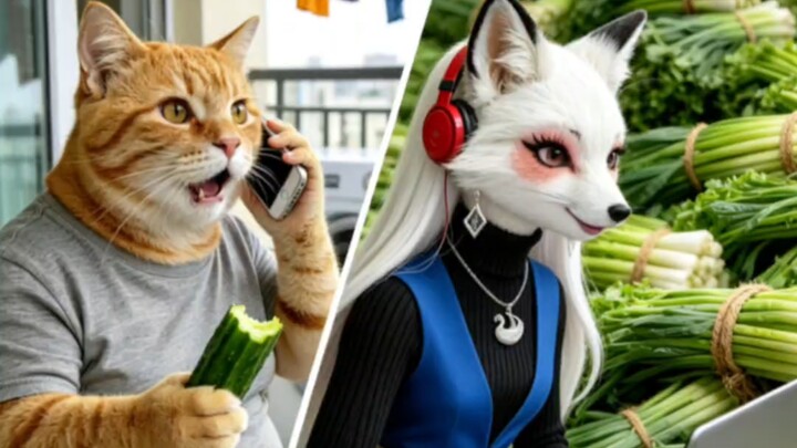 Khi mèo béo mạng mua tỏi non.