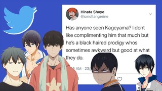 haikyuu texts - iNtO thE KaGeyAma-vErse (twitter edition)