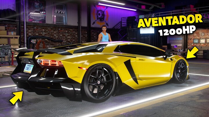 Need for Speed Heat - 1200HP Lamborghini Aventador Mansory Customization | Real Engine & Sound